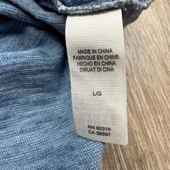Lucky Brand True Indigo Mens Blue Classic Dip Dye Burnout Henley T-Shirt Size L