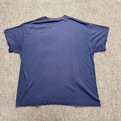 Vintage Hanes T-Shirt Men’s Medium Stained Blank Cotton Blend Heavyweight Blue