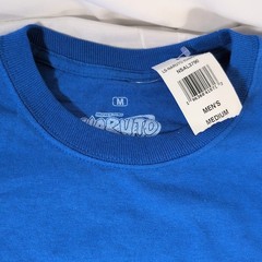 Naruto Shippuden Ichiraku Ramen Shop Long Sleeve T-shirt Blue Men’s Size M