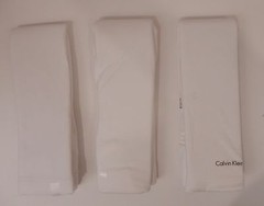3 GENUINE CALVIN KLEIN SIZE 2XL 100% COTTON T-SHIRTS BLACK WHITE GRAY V NECK