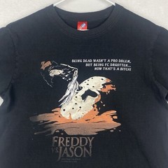 Vintage 2003 Fredy vs Jason Graphic Shirt Mens 3XL Black Short Sleeve Horror 2YK