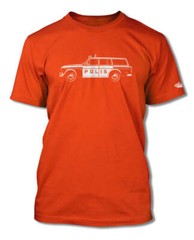 Volvo P220 Station Wagon Swedish Polis police 1962 – 69 T-Shirt – Men – Side Vie