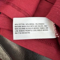 Goodfellow & Co. Maroon Game Day T-shirt Size L Cotton Modal Spandex NWT