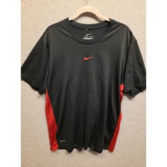 Nike Dri-FIT Mens XL Black Red Athletic Performance T-Shirt