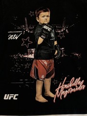 UFC Hasbulla Magomedov vs Everybody 100% Cotton Black T-Shirt Size Medium