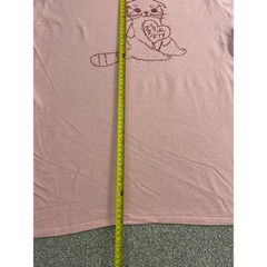 Brisco Brands T-Shirt Mens Large Pink Excellent Social Anxiety Cat Graphic Tee