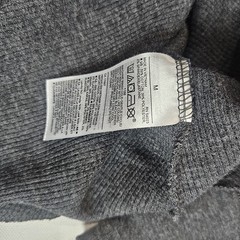 Mens Thermal Tee Size Medium Grey Athleisure Warm Comfort Layering Top