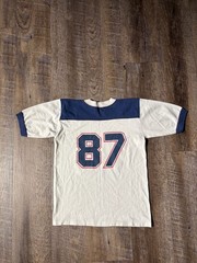 Vintage 80s Disneyland 87 Jersey T-Shirt Kids Size Large