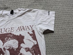 Gouge Away Shirt Mens Small White Deathwish Graphic Punk Hardcore Tee Tultex