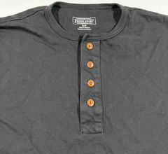Pendleton Black Long Sleeve Henley Shirt Basic Everyday Men’s Size Small