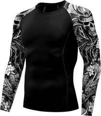 American Flag Rash Guard �C Men’s UPF 50+ Sun Protection Long Sleeve Shirt