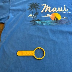 VTG Maui Single Stitch T-Shirt Men’s XL (Fits L) Blue Hawaii Sof Tee USA