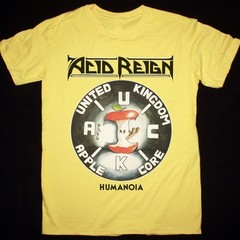 NEW ACID REIGN Band HUMANOIA Album Heavy Cotton Yellow T Shirt S-5XL EN767
