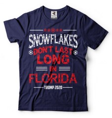 Snowflakes Dont Last Long in Florida Trump 2024 Re-election Tee Shirt