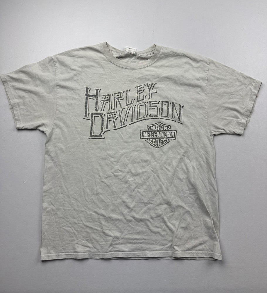 Harley-Davidson Shirt Mens XL Gray Fairbanks Alaska Graphic Tee Motorcycle