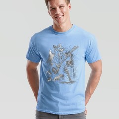Funny Cat Playing Unisex T Shirt Guitar Rock And Roll Gifts Graphic Tee