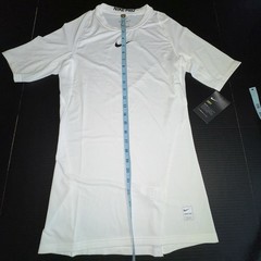 Nike Pro Compression T-Shirt Mens M White Swoosh Tight Training Nike Dri-Fit