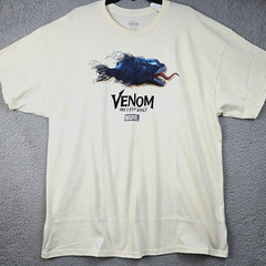 Marvel VENOM Shirt Mens XXL 2XL White Comics Casual Movie Classic Retro 90s NWT