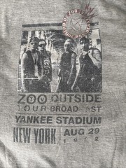 U2 Zoo TV 1992 Vintage Concert Tour Band Tee Size Large, Single Stitch