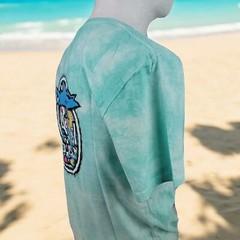 MAUI & SONS (M) Men’s Shark Fintastic Celadon Green Medium T-Shirt