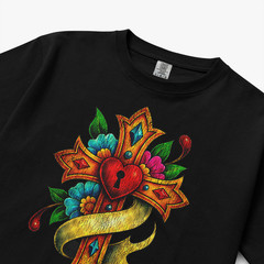 Sacred Lockheart Tee – Comfort Colors C1717 – Adult Heavyweight Short Sleeve