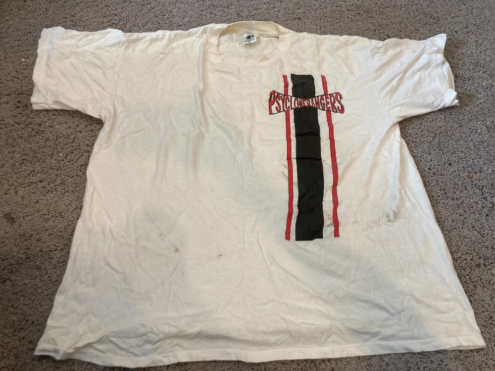 90s Psyclone Rangers Band T-Shirt GEM Tag XL White Indie Rock Tee
