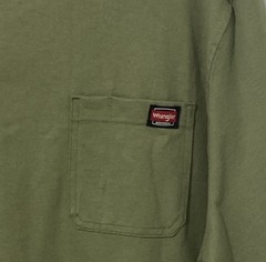 Wrangler Men’s Heavyweight Pen Pocket Tee Shirt Top Green 2XL (50-52) NWT
