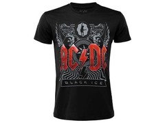 T-Shirt AC DC Black Ice AC/DC Rock ufficiale maglia maglietta originale adulto