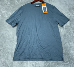 Kirkland Signature Men’s XXL Blue Pima Cotton Crewneck T-Shirt K1369