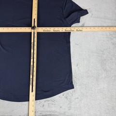 Buck Mason Pima Curved Hem Tee Mens Medium Dress Navy Blue $48 USA New NWT