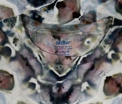 Handmade Ice Tie Dye T-Shirt 2XL Mens Womens Soft Cotton Black Grey Glitch