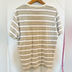 NWOT Common People Clothing Striped Taupe Soft Touch Cotton T shirt Men’s XL