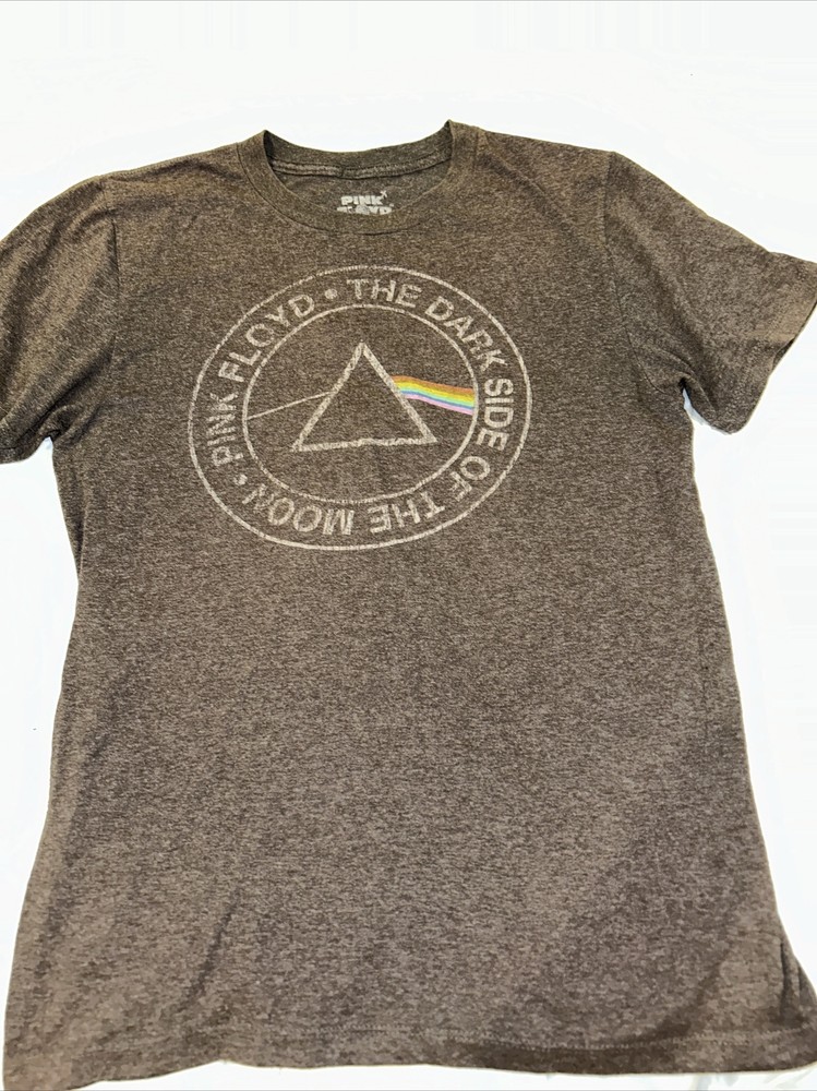 2020 Pink Floyd the dark side of the Moon brownish gray small T-shirt 50% cotton