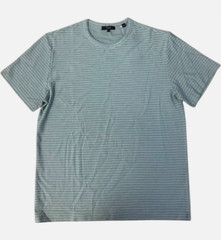 $110 Vince Men’s Blue Stripe Cotton T Shirt Size L