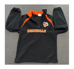 NFL BENGALS LONG SLEEVE/COLLARED NECK/ ZIPPER SWEATSHIRT? SIZE L