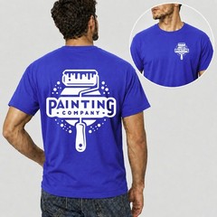 Men Personalised Work T Shirt Custom Trade Company Logo Mechanic Plumber Painter