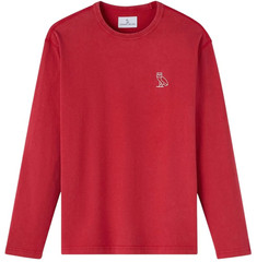 OVO Berry Red Muskoka Garment Dyed Longsleeve Shirt – 3XL – New