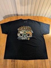 LRG Men’s 3XL Black All City U.S.A. Football Graphic Print Crew Neck Tee