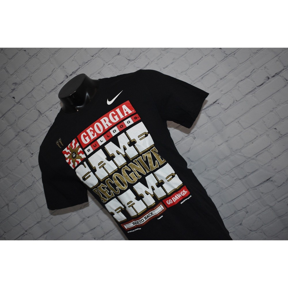 Nike T-Shirt UGA Bulldogs Mens Size Large University Georgia DAWGS Back to Back
