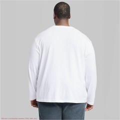 Men’s Big & Tall Long Sleeve T-Shirt White 2XL *SEE DEAL!!!*