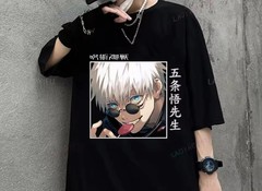 Jujutsu Kaisen Grapic tee Satoru Gojo anime unisex male and female anime T-shirt