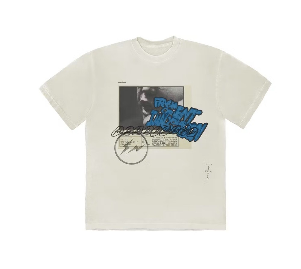 Travis Scott Cactus Jack For Fragment Manifest T-shirt SS21 Men’s Sizes S-XXL