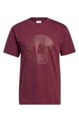 Adidas Originals Deco Trefoil T-Shirt Victory Crimson/Gold Men’s Large XL BNWT