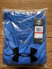 (2) Men’s Under Armour Tee Size XS UA Locker Short Sleeve Heatgear Tee Royal Blu