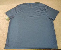 Athletic Works Mens Navy Blue T Shirt 3XL 54-56 Active Fit Gym Core Crew Neck