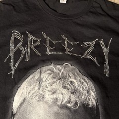 Custom Chris Brown Rhinestone Concert T-shirt Double-Sided Breezy Bowl XX Size L