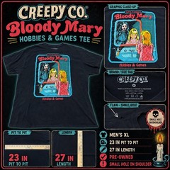 Creepy Co Bloody Mary T-Shirt Men’s XL Black Horror Graphic Tee