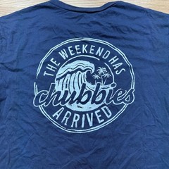 Chubbies Shirt Mens 2XL Blue Weekend Has Arrived Graphic Casual T-Shirt Tee