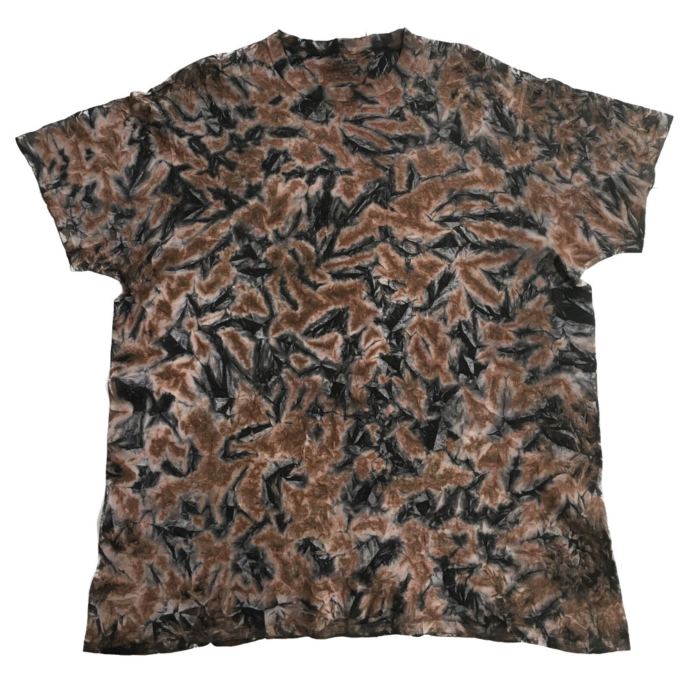 *New* 3XL & 4XL Handmade Tie Dye, Chocolate Licorice Crinkle, Crew or V-Neck