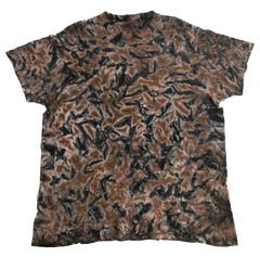 *New* 3XL & 4XL Handmade Tie Dye, Chocolate Licorice Crinkle, Crew or V-Neck
